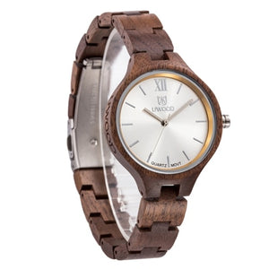 Full Natural Wood Quartz Wristwatch