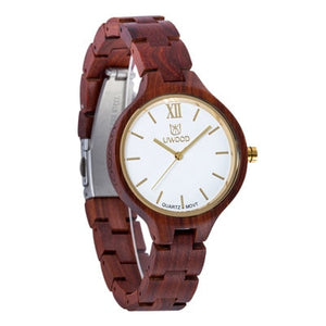 Full Natural Wood Quartz Wristwatch