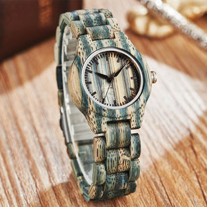 Wood Watch Women Ladies Quartz