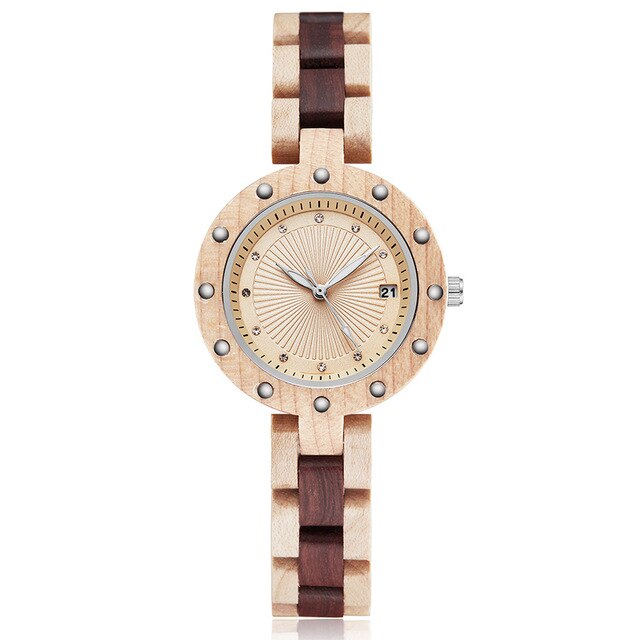 Wood Watch Women Ladies Quartz