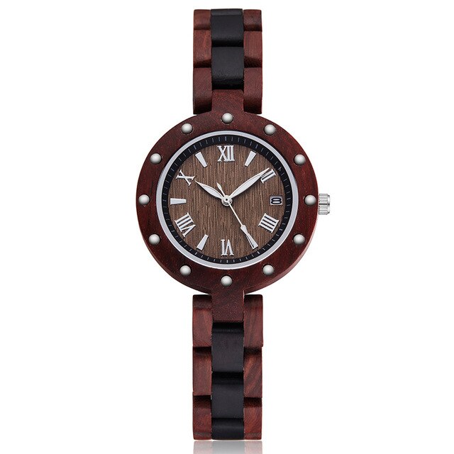 Wood Watch Women Ladies Quartz