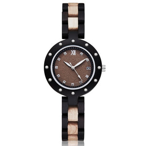 Wood Watch Women Ladies Quartz