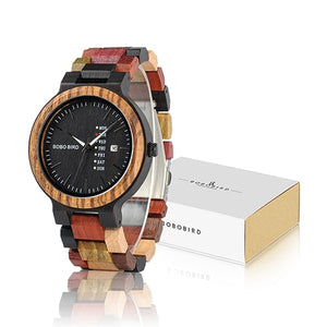 BOBO BIRD Wood Watch Men