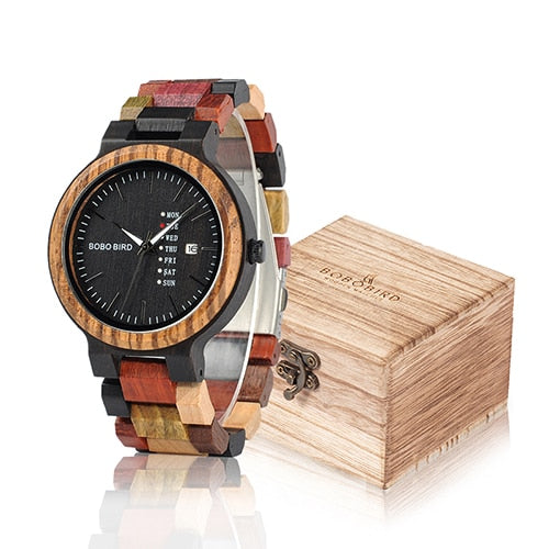 BOBO BIRD Wood Watch Men