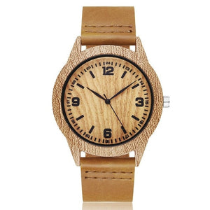 Imitation Wood Watch Men Women