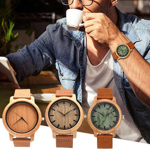 Full Natural Wood Male Watches