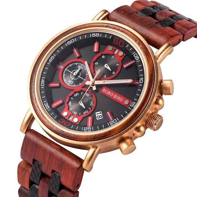 BOBO BIRD Personalized Wood Watch