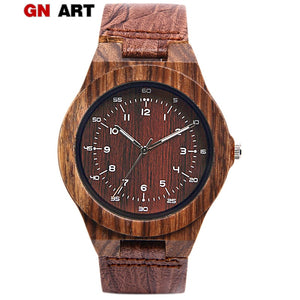 wood watch mens leather