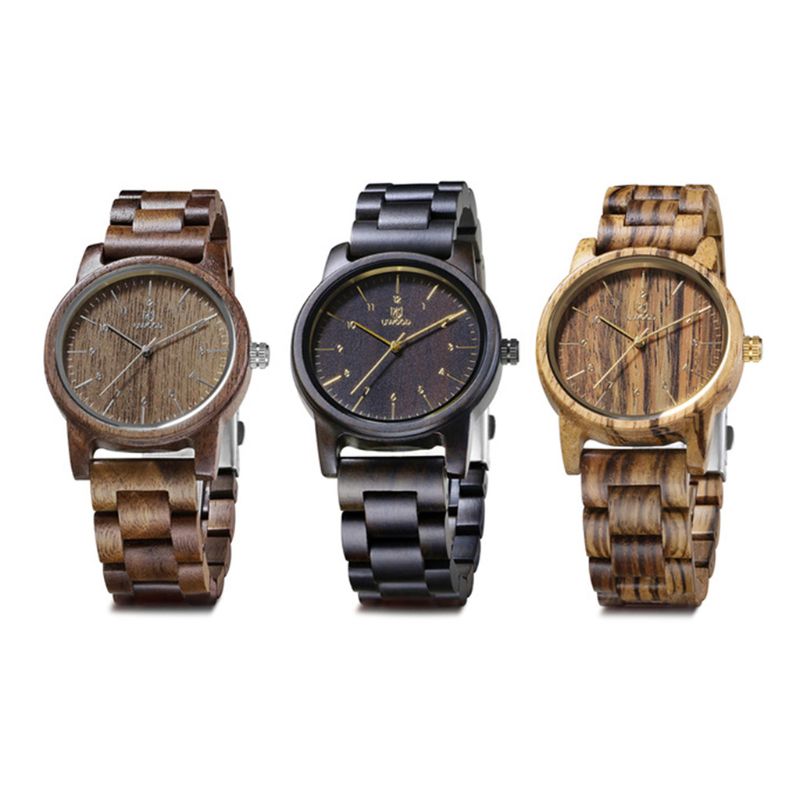 Uwood Men's Natural Wood Watch