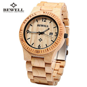 Bewell ZS-W086B Luxury Brand Wood Watch