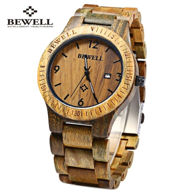 Bewell ZS-W086B Luxury Brand Wood Watch