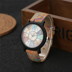 New simulate wood watch men