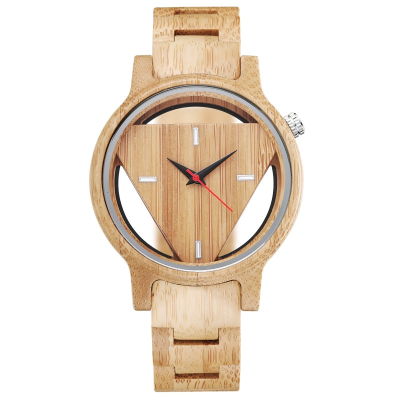 Vintage Skeleton Full Wood Watch