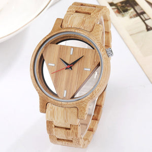 Vintage Skeleton Full Wood Watch