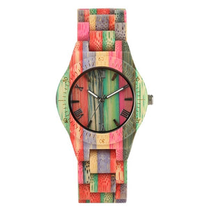 Top Luxury Colorful Wood Watch