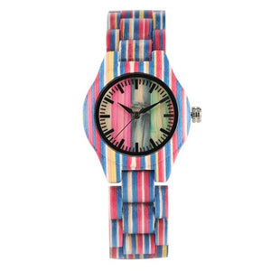 Top Luxury Colorful Wood Watch