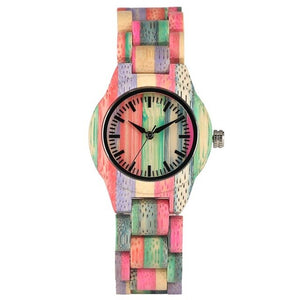 Top Luxury Colorful Wood Watch