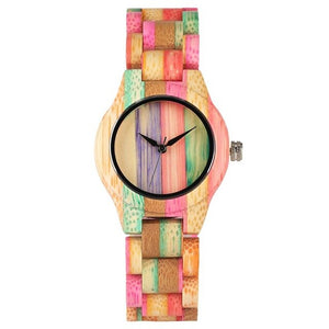 Top Luxury Colorful Wood Watch